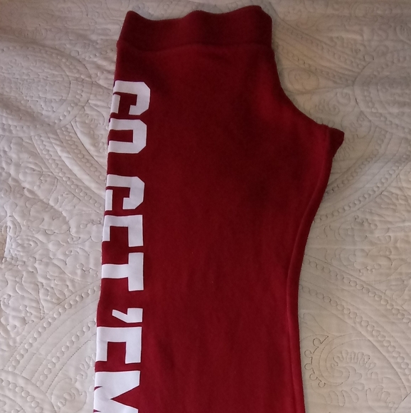 Pink Victoria's Secret Women's Indiana University Sweatpants - Picture 9 of 11